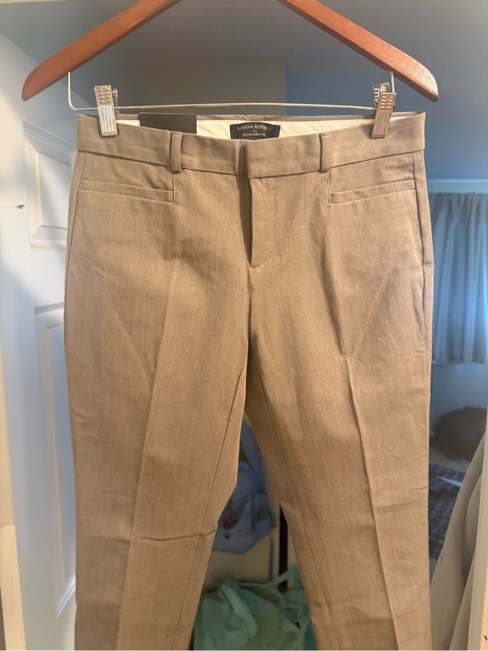 Banana Republic Sloped Taupe Dress Pants